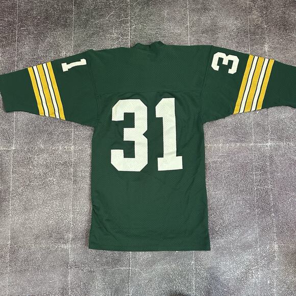 Men's Vintage 80's Sand Knit Green Bay Packers Gerry Ellis Jim Taylor Jersey 44 - Picture 4 of 5